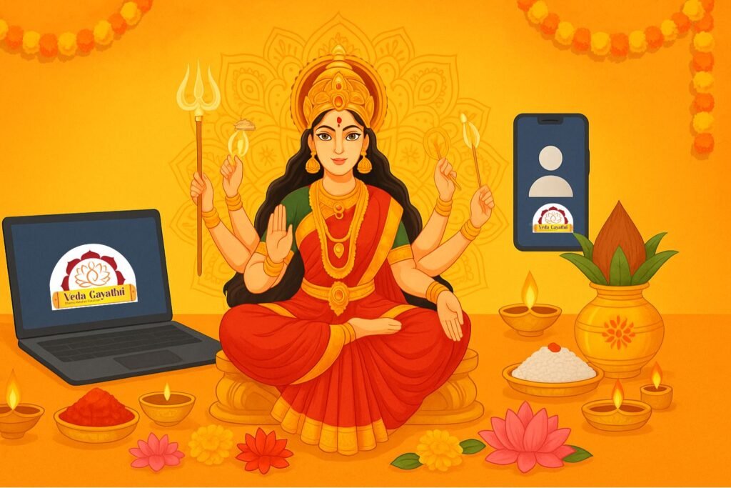 Make Navaratri 2025 Special_ Online Booking for Alankaram, Kumkumarchana, and Mantra Chanting